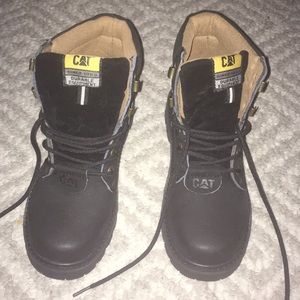 Cat brand work boots size 8.5, never worn